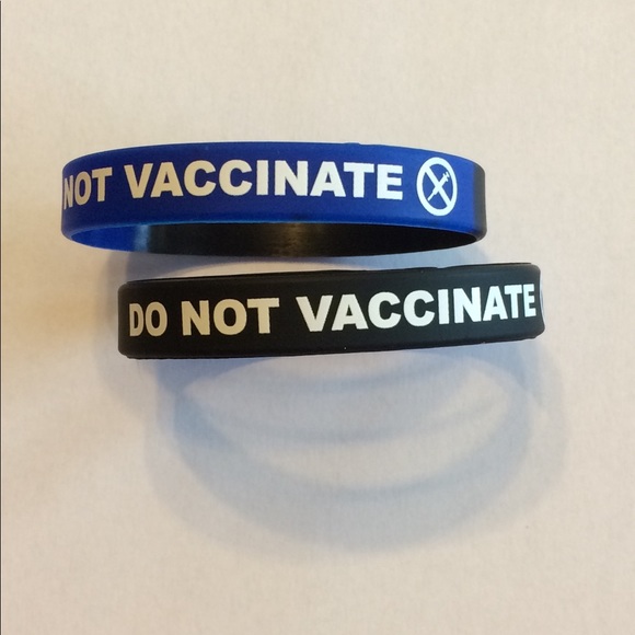 Jewelry - 2 adult Do Not Vaccinate bracelets jelly Antivax